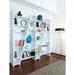 Latitude Run® Delta 77" H x 75" W Library Bookcase Wood in White | 77 H x 75 W x 12 D in | Wayfair AAA10C7EA4DE4F3F8F4C02D0C5B724FC