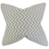 The Pillow Collection Sula Zigzag Bedding Sham 100% Cotton in Gray | 26 H x 20 W x 5 D in | Wayfair STD-PP-COSMO-STORM-TWILL-C100(