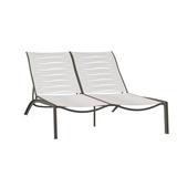 Tropitone South Beach EZ Span™ Double Chaise Lounge Metal in Gray | 43 H x 53.5 W x 83.5 D in | Outdoor Furniture | Wayfair 230575WV_GPH_PMT