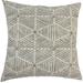 The Pillow Collection Cais Geometric Bedding Sham 100% Cotton | 26 H x 26 W x 8 D in | Wayfair EURO-PP-HENI-SUMMERLAND-GRAYLONI-C100