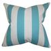 The Pillow Collection Acantha Stripes Bedding Sham 100% Cotton in Gray/Blue | 26 H x 26 W x 8 D in | Wayfair EURO-pp-stripe-costalblue-c100