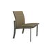 Tropitone Kor Patio Dining Side Chair Sling in Brown | 32 H x 25 W x 25.5 D in | Wayfair 891528_MOC_Gold Coast