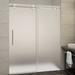 Aston Langham 75" H Single Sliding Frameless Shower Door Tempered Glass in Gray | 75 H x 60 W in | Wayfair SDR978F-CH-60-10