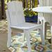 Uwharrie Chair Carolina Preserves Patio Dining Chair Wood in White | 35.5 H x 21.25 W x 21.5 D in | Wayfair C096-013