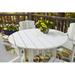 Uwharrie Chair Carolina Preserves Wood Dining Table Wood/Metal in White | 29.25 H x 48 W x 48 D in | Outdoor Dining | Wayfair C094-046W