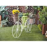 Wrought Studio™ Hille Bicycle Plant Stand Metal | 35 H x 63 W x 22 D in | Wayfair C3CE00490EE74F6CBD08E5B5333221CA