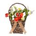 August Grove® Artificial Mixed Floral Arrangement in Basket Polysilk in Red | 20 H x 16 W x 6 D in | Wayfair 7A8CDF008AC8494F812AC4CA00AA3F26