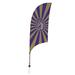 Victory Corps NCAA [Unavailable] 88 x 28 in. Feather Banner in Black/Brown/Gray | 88 H x 28 W in | Wayfair 810028JAMAD-002