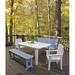 Uwharrie Outdoor Chair Carolina Preserves Garden Bench Wood/Natural Hardwoods in Blue | 35.5 H x 66.5 W x 20 D in | Wayfair C073-030