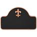 Montague Metal Products Inc. Fleur de Lis 1-Line Wall Address Plaque Metal | 15 H x 24 W x 0.25 D in | Wayfair PCS-0061E1-W-BC