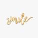 Wrought Studio™ Pen Script Smile Wood Sign Wall Décor in Brown | 8 H x 18 W in | Wayfair VRKG3343 39317338