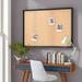 Wrought Studio™ Phillips Wall Mounted Corkboard/Bulletin Board Cork/Metal in Black | 18 H x 24 W x 2 D in | Wayfair VKGL1877 26119290