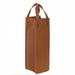 Piel Leather Single Wine Tote in Black | 13.5 H x 4.25 W x 4.25 D in | Wayfair 3058-BLK