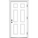 Verona Home Design Classic Primed Steel Prehung Front Entry Door Metal | 80 H x 30 W x 1.75 D in | Wayfair ZZ364681L