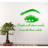 Harriet Bee Wall Sticker/Decal Vinyl/Plastic in Green | 22 H x 28 W x 0.1 D in | Wayfair C0BE22CA3B3045C59692595C696B05B7