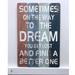 Winston Porter Dream Wooden Sign Wall Décor in Blue/Brown/Gray | 24 H x 16 W in | Wayfair B82FD5BBA4F045F1A49D41946777F13F