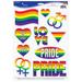 The Party Aisle™ Kostka Pride Peel 'N Place 10 Piece Window Sticker Set | 17 H x 12 W in | Wayfair 68B0BEBF0F3445C6805FB6542D28A40A