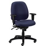 Symple Stuff Arleta Task Chair Upholstered in Blue | 37 H x 30 W x 26 D in | Wayfair 72E2E3717C014E258DF2F142CD12C1C5