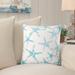 Highland Dunes Floating Outdoor Square Pillow Cover & Insert Polyester/Polyfill blend in White | 4 H x 17 W x 17 D in | Wayfair