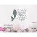 Harriet Bee Dream Big Little Mermaid Wall Sticker Plastic | 28 H x 22 W x 0.1 D in | Wayfair F92CA3549437435483A8B73EFF4BF1C5