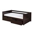 Harriet Bee Friedemar Twin 2 Drawer Solid Wood Mate's & Captain's Standard Bed Wood in Brown | 29.25 H x 42.5 W x 80.5 D in | Wayfair