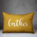Latitude Run® Tassiltante Gather Lumbar Pillow Polyester/Polyfill blend in Yellow | 14 H x 20 W x 1.5 D in | Wayfair