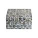 Rosecliff Heights Mother of Pearl Box Wood in Gray/Brown | 4.5 H x 9 W x 9 D in | Wayfair ROHE5246 41050673