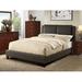Wildon Home® Barina Solid Wood & Platform Bed Upholstered/Faux leather in Brown | 46 H x 54 W x 75 D in | Wayfair 8CF361767CAC4525896D6298FA38D02D