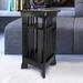 Charlton Home® Leamon End Table Wood in Black | 24.5 H x 16 W x 16 D in | Wayfair DCF3B6F0377C4FA19C1B891944C1B2A1