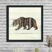 Millwood Pines Woodland Bear by Carol Robinson - Picture Frame Graphic Art Print Plastic/Acrylic in Brown/Green | Wayfair