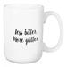 Wrought Studio™ Dassel Less Bitter, More Glitter Coffee Mug Ceramic in Black/Brown/White | 4.62 H in | Wayfair 408C2E87D4BF4786892688E07FEDB61F