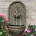 Fleur De Lis Living Lutterworth Resin Solar Wall Fountain | 26 H x 14 W x 8 D in | Wayfair 1034C121B6A34967B17212C53DF42EAE