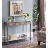 Ophelia & Co. Gering Console Table Wood in Brown/Gray | 30.25 H x 42 W x 11.75 D in | Wayfair 5283994AB3884435A6F4CDBA53230BF9