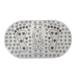 Symple Stuff Brighton Oval Plastic/Vinyl Non-Slip Shower mat Plastic/Vinyl in Gray | Wayfair A18A50F461034C239FCEB1D1B131FCA4