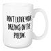 Wrought Studio™ Serafin Don't Leave Your Dreams On The Pillow 15oz. Ceramic Coffee Mug Ceramic in Black/Brown/White | 4.62 H in | Wayfair