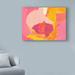 East Urban Home Cabbage Rose VI by Carolyn Roth - Painting Print on Canvas Metal in Orange/Pink/Yellow | 24 H x 32 W x 2 D in | Wayfair