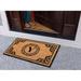 Darby Home Co Albertina Hand Crafted by Artisans Geneva Monogrammed Entry Doormat 24" x 39" Coir | Wayfair 3B3AC941B0964F67B486001DEB9DF481