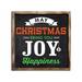 The Holiday Aisle® Merry Xmas Chalkboard Wooden Decorative Accent | 16 H x 16 W x 0.5 D in | Wayfair 0CB6DFAD60C842858877E627B0F4C34A