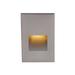 WAC Lighting LEDme Integrated LED Metal Step Light Aluminium/Steel in Gray/Yellow | 5 H x 3 W x 0.13 D in | Wayfair WL-LED200-AM-SS