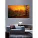 Wallhogs Grimshaw The Haunted House (19th) Wall Decal Canvas/Fabric in Brown/Orange | 28 H x 48 W in | Wayfair bridgeman37-t48