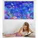 Wallhogs Sea Life II Wall Decal Canvas/Fabric in Blue | 15 H x 24 W in | Wayfair birg3-t24