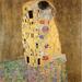 Wallhogs Klimt The Kiss (1907) Wall Decal Canvas/Fabric in Brown | 48 H x 48 W in | Wayfair bridgeman6-t48