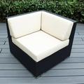 Latitude Run® Billyjo Patio Chair w/ Cushions Wicker/Rattan in Black | 28 H x 32 W x 32 D in | Wayfair 8CA0EBED886B4FA8AA0A76EDF4A23DE4