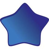 Wallhogs Soft Star Wall Decal Metal in White/Blue | 32 H x 36 W in | Wayfair stars19-t36