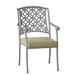 Woodard Casa Stacking Patio Dining Armchair w/ Cushion in Gray | 36.25 H x 23 W x 25 D in | Wayfair 3Y0401ST-72-68R