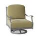 Woodard Casa Swivel Outdoor Rocking Chair in Gray | 35.75 H x 29.5 W x 34 D in | Wayfair 3Y0477-72-68R