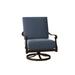 Woodard Wiltshire Outdoor Rocking Chair in Gray/Black | 35.5 H x 28.5 W x 36.75 D in | Wayfair 4Q0465-92-53N