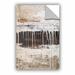 Williston Forge Mcdowell Worn Abstract VII Removable Wall Decal Metal in Brown | 48 H x 32 W in | Wayfair WLFR5531 43944410