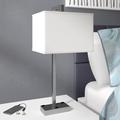 Orren Ellis Abhimanyu 27" Table Lamp Metal in Gray/White | 27 H x 12 W x 10.5 D in | Wayfair WLGN2968 33538034