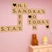 Walplus Scrabble Puzzle Lettering Wall Decal Vinyl in Brown | 20.83 H x 24.58 W in | Wayfair WS8005